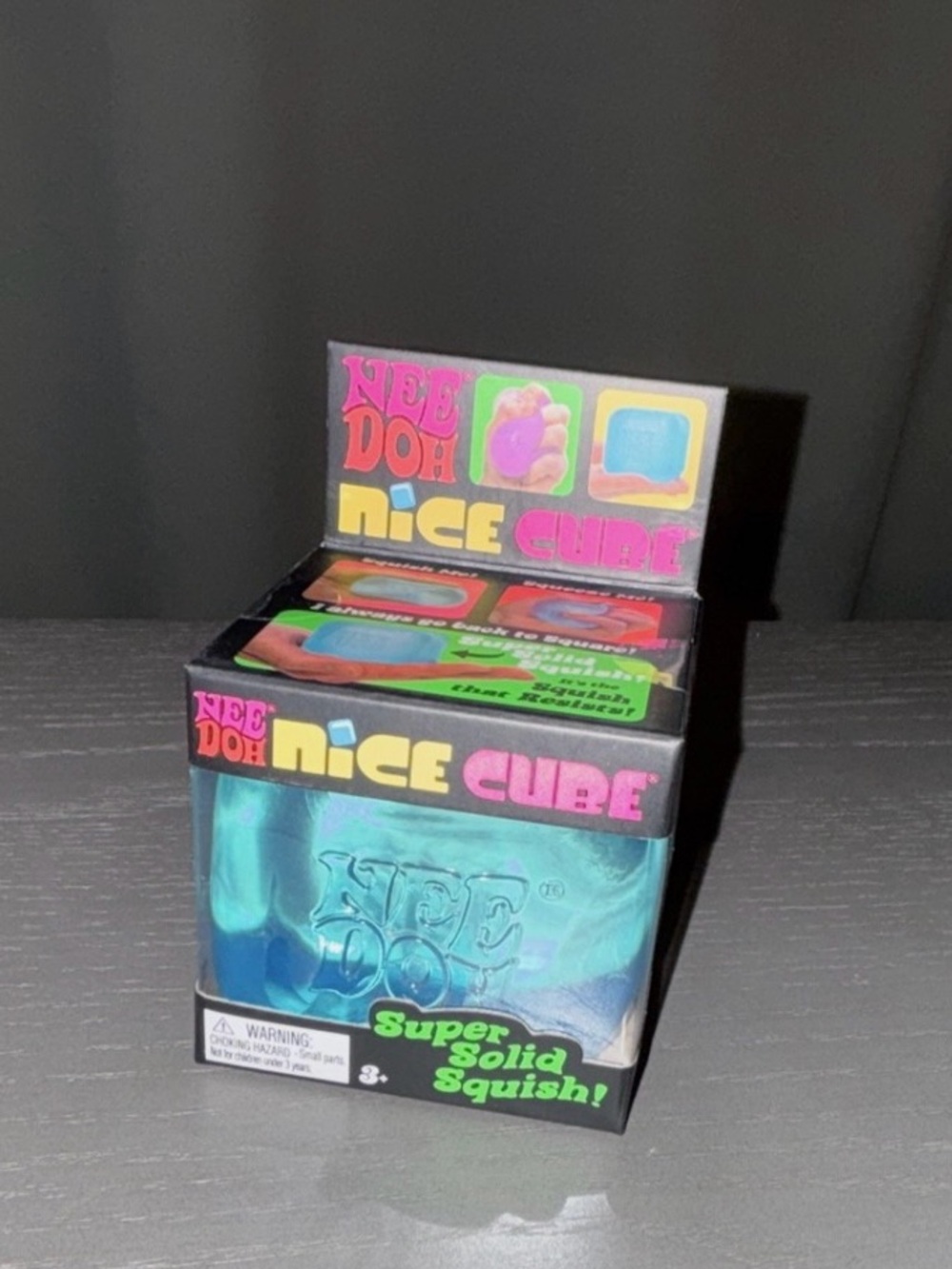 Schylling NeeDoh Nice Cube - Blue Kids Stress Toy Squishy
